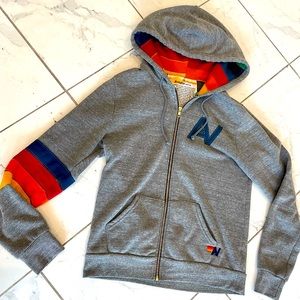 Aviator Nation Signature Hoodie - Grey NWT